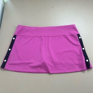 Lucky in Love Breakaway Vibrant Pink Mini Skirt Skort Tennis Pickleball Women 16